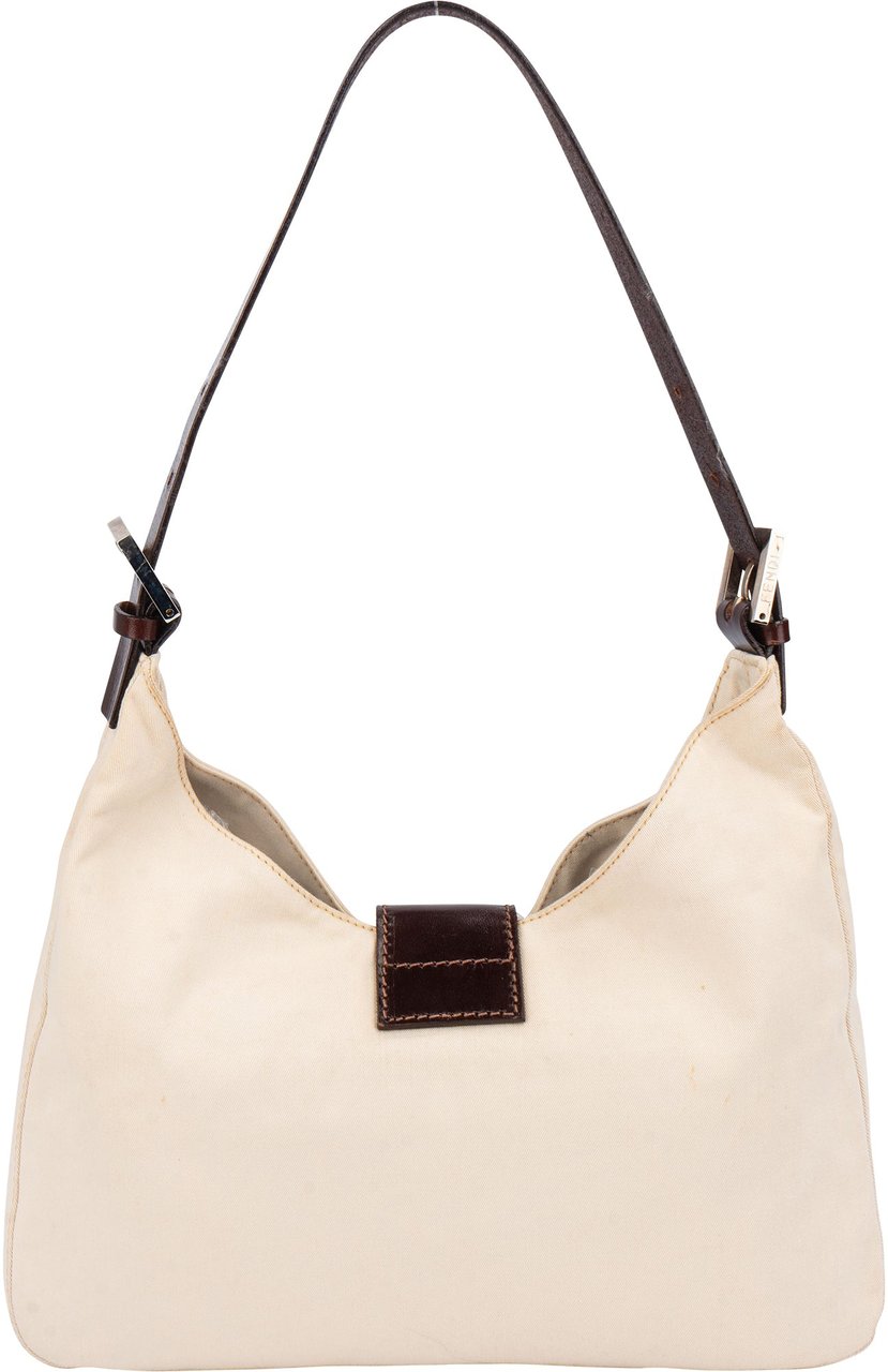 Fendi Fendi Classic Cotton Limited Baguette Buckle Shoulder Bag Wit