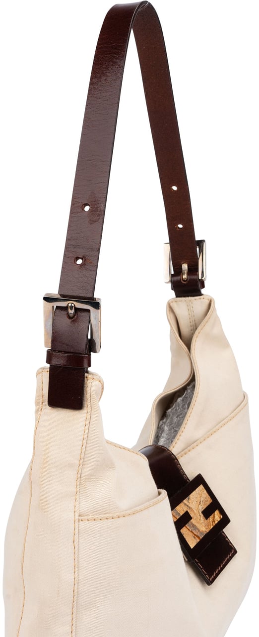 Fendi Fendi Classic Cotton Limited Baguette Buckle Shoulder Bag Wit