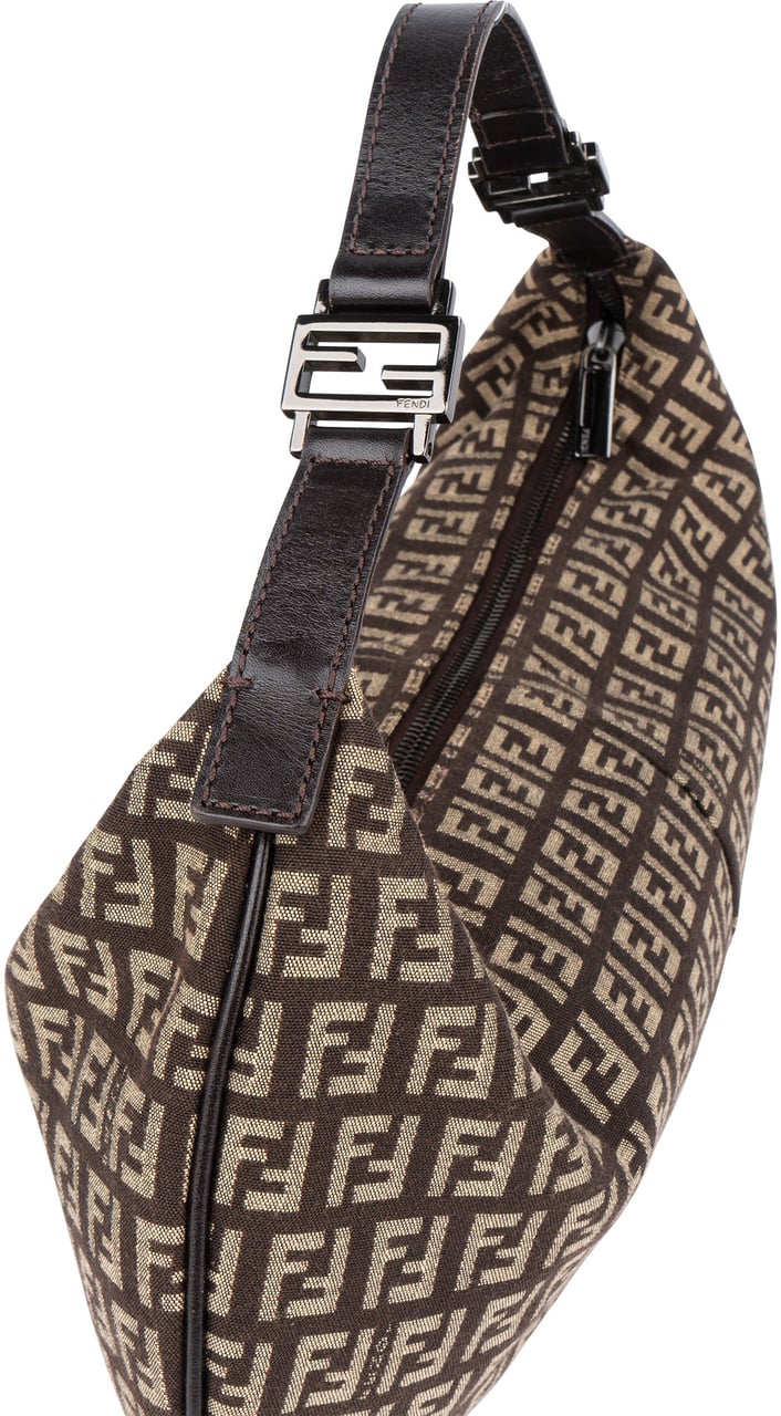 Fendi Fendi FF Monogram Zucca Handbag Bruin