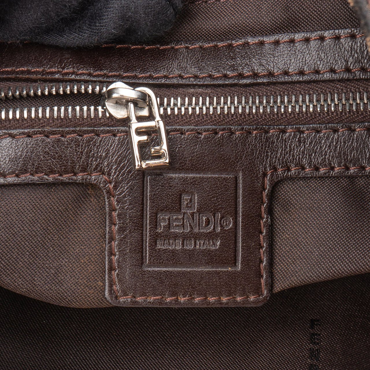 Fendi Fendi FF Monogram Baguette Buckle Shoulder Bag Divers