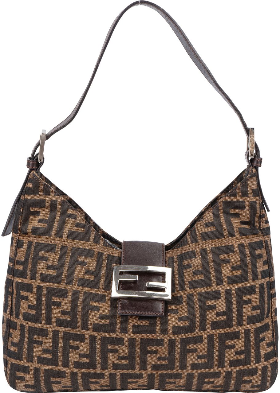 Fendi Fendi FF Monogram Baguette Buckle Shoulder Bag Divers