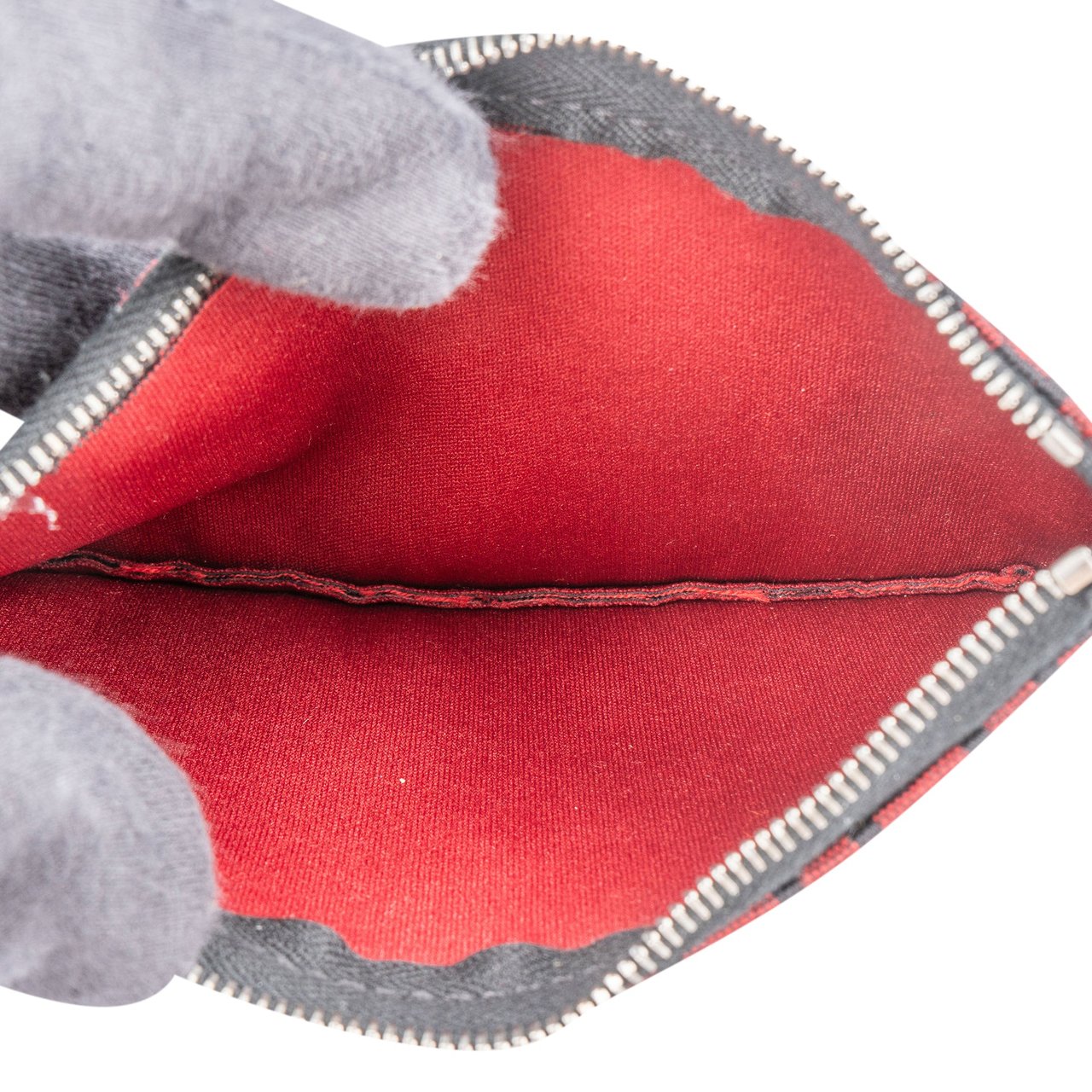 Fendi Fendi FF Monogram Mini Pouch Rood