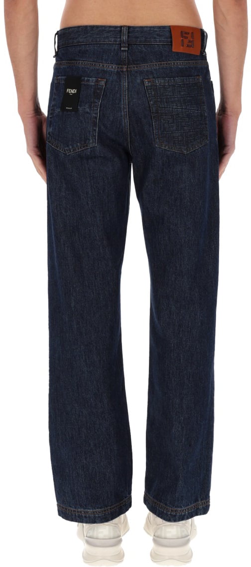 Fendi REGULAR FIT JEANS Blauw