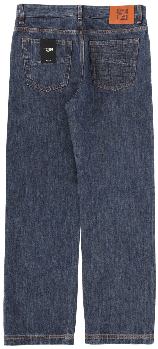 Fendi REGULAR FIT JEANS Blauw