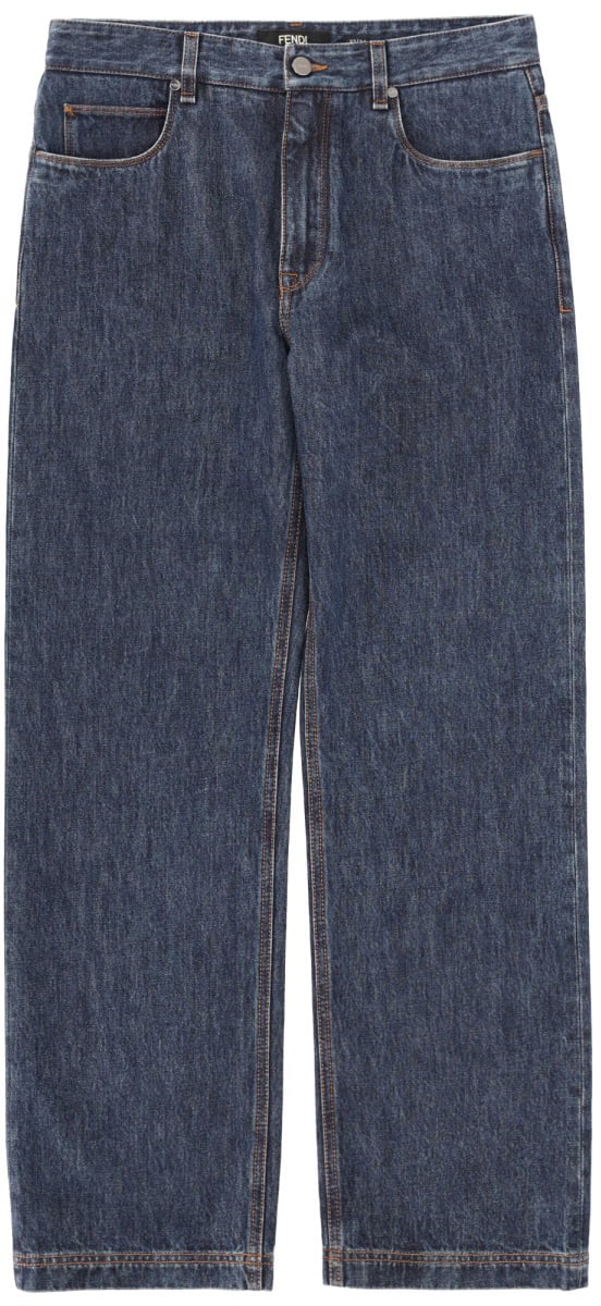 Fendi REGULAR FIT JEANS Blauw
