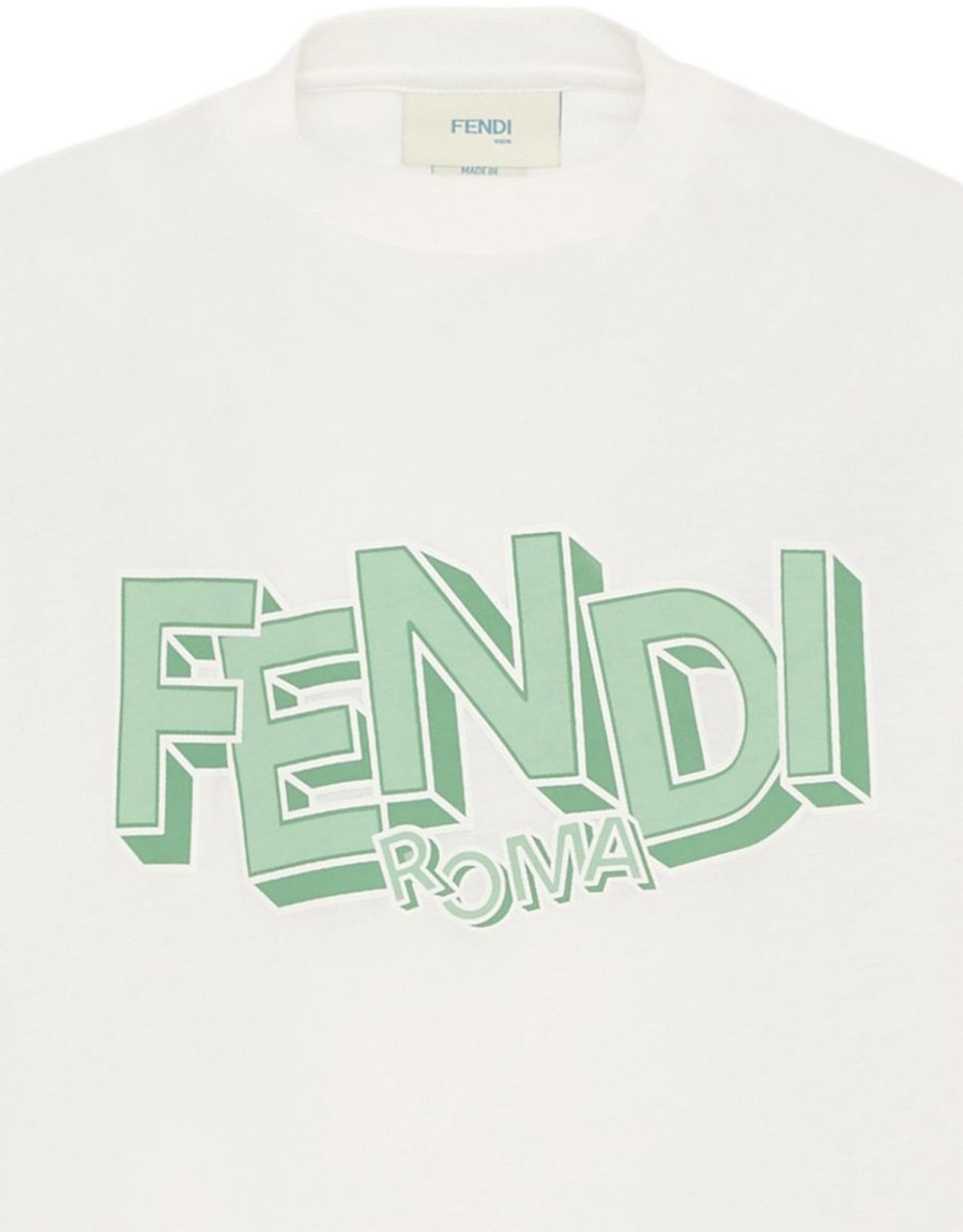 Fendi T-SHIRT WITH LOGO Wit