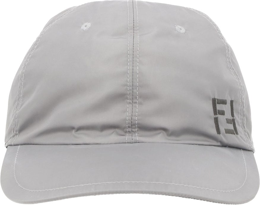 Fendi CAPPELLO DA BASEBALL CON LOGO Grijs