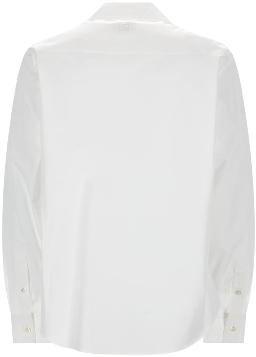 Fendi CAMICIA IN COTONE Wit