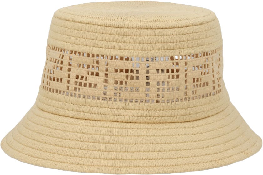 Fendi CAPPELLO BUCKET IN RAFIA Beige