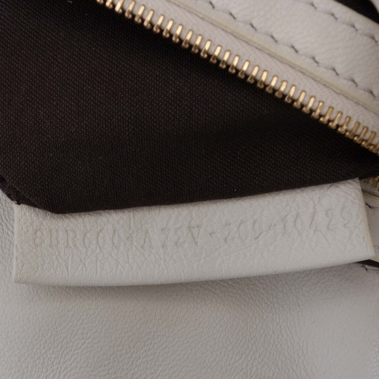 Fendi Zucca Embossed Leather Baguette Satchel Wit