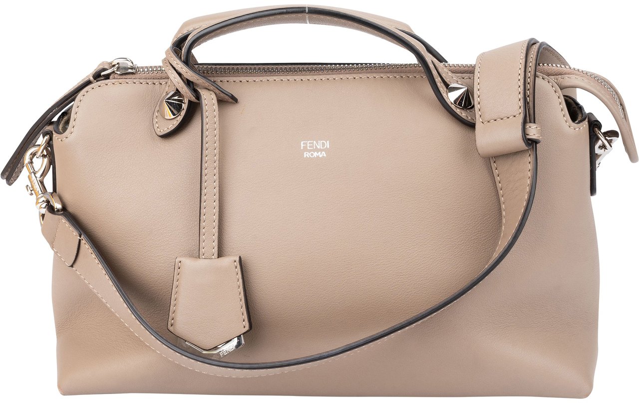 Fendi Fendi Taupe Leather By The Way Handbag Divers