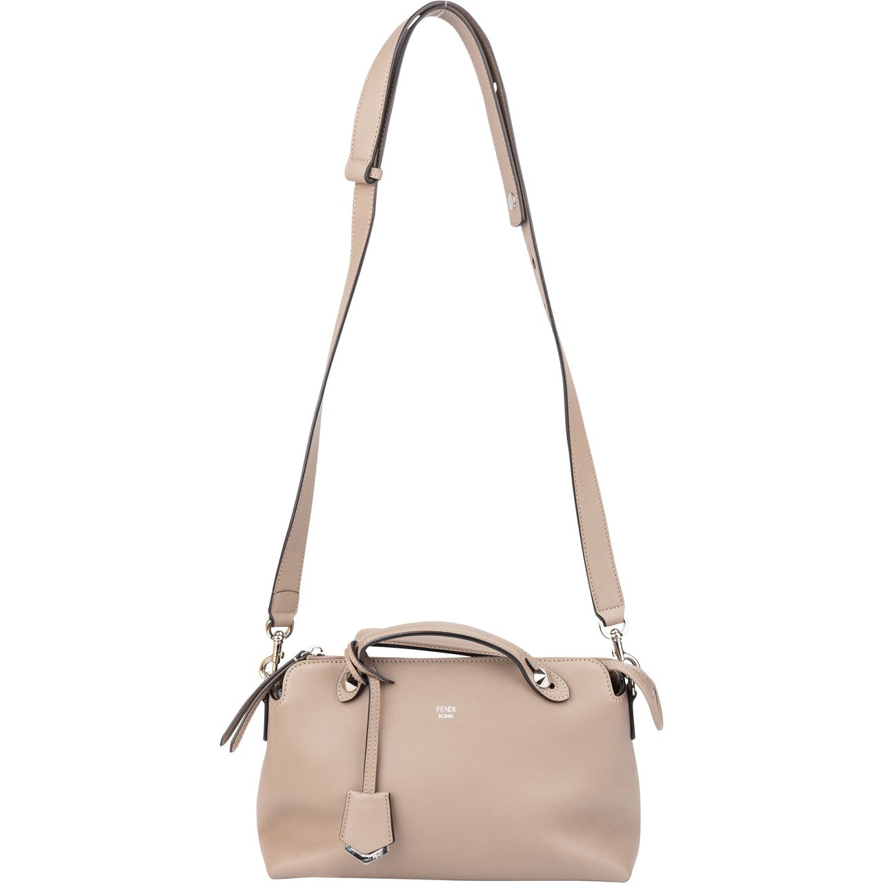 Fendi Fendi Taupe Leather By The Way Handbag Divers