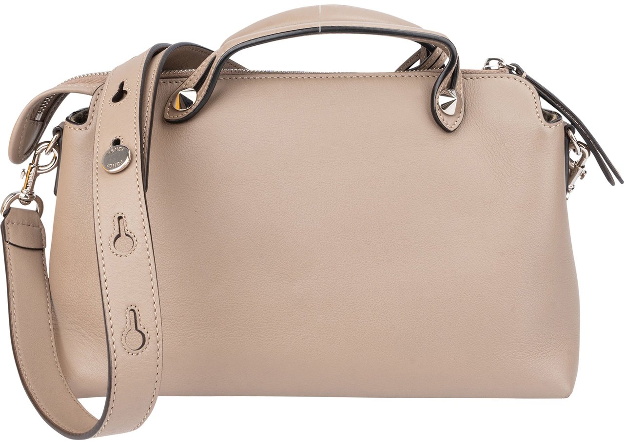 Fendi Fendi Taupe Leather By The Way Handbag Divers