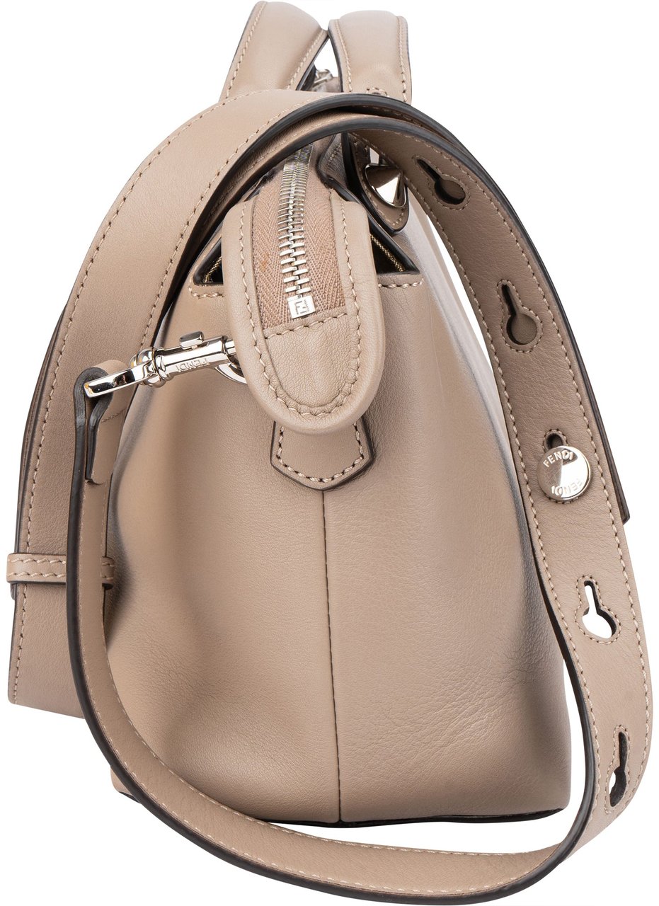 Fendi Fendi Taupe Leather By The Way Handbag Divers