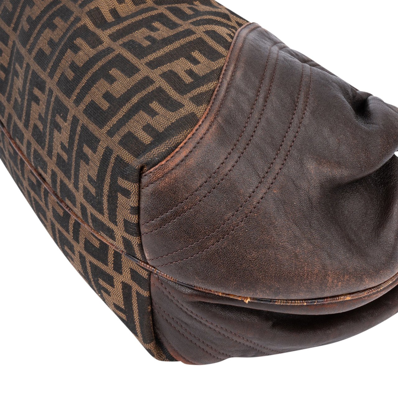 Fendi Fendi FF Monogram Spy Handbag Bruin