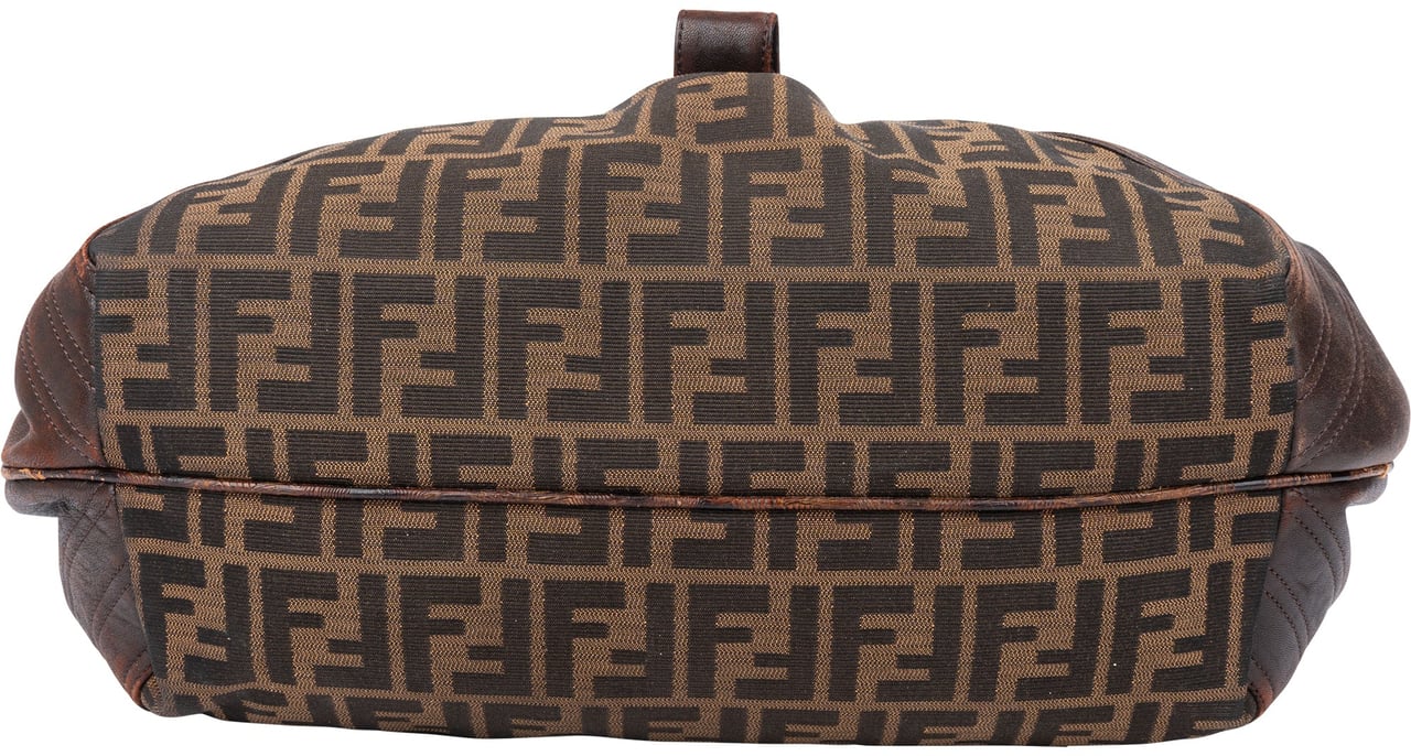 Fendi Fendi FF Monogram Spy Handbag Bruin