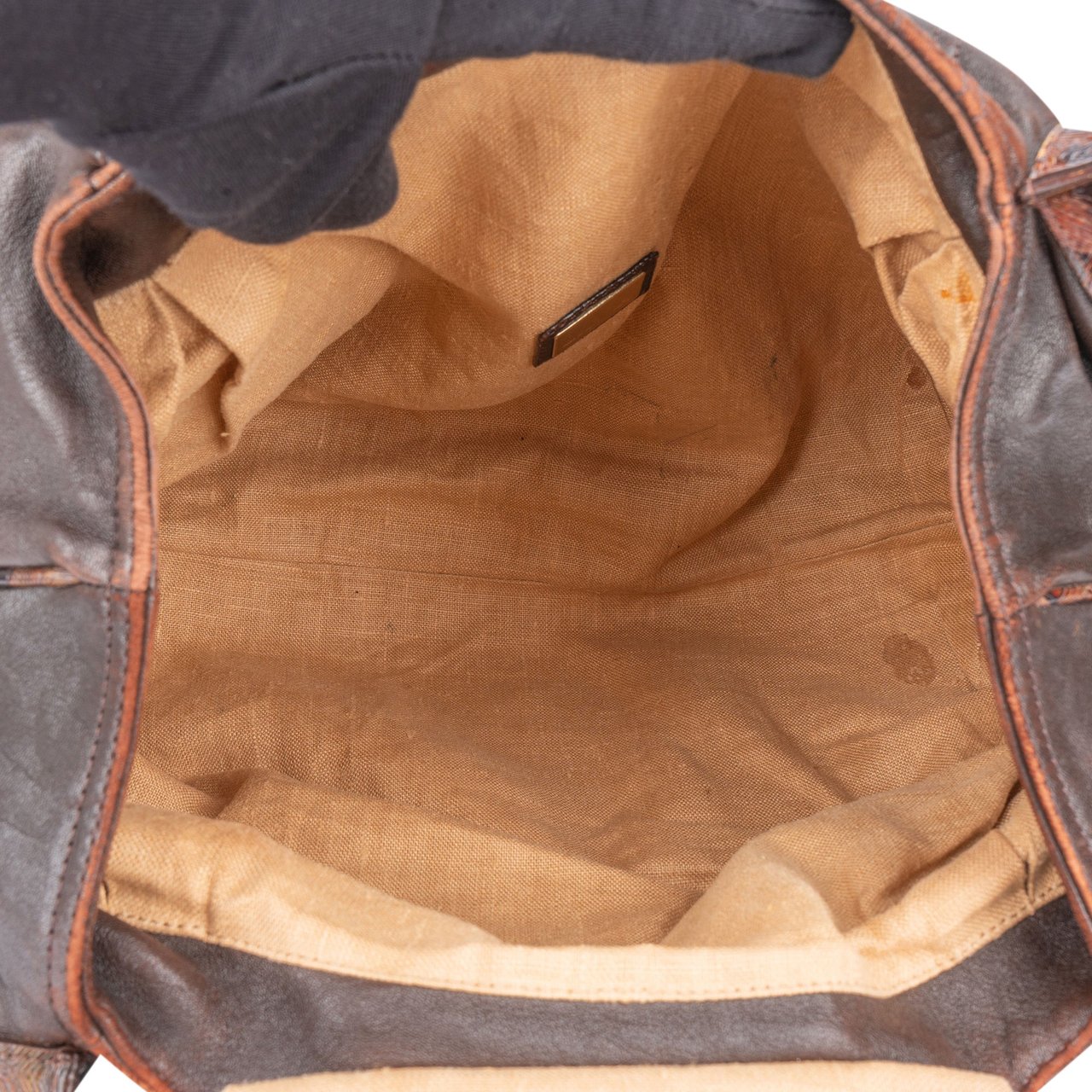 Fendi Fendi FF Monogram Spy Handbag Bruin