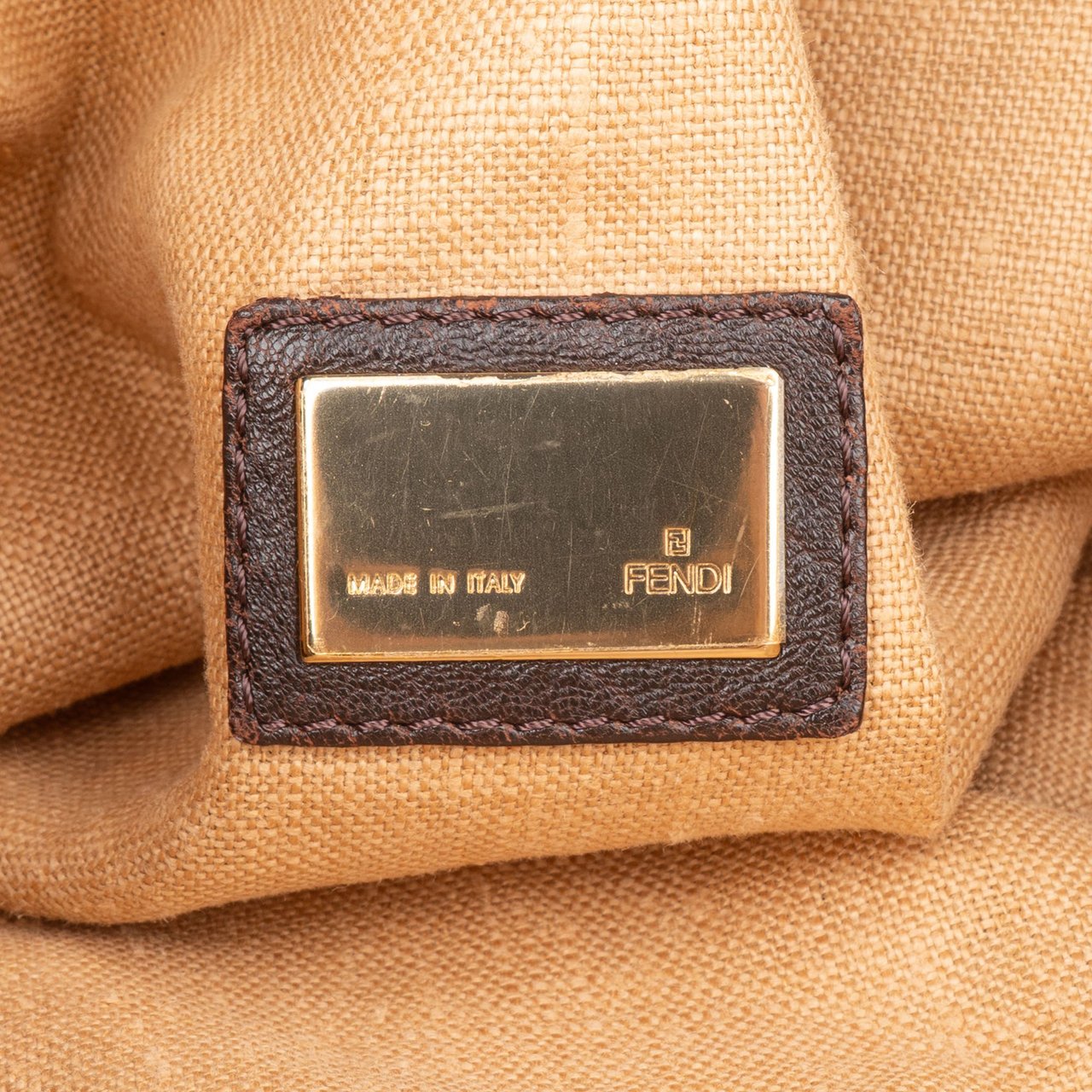 Fendi Fendi FF Monogram Spy Handbag Bruin