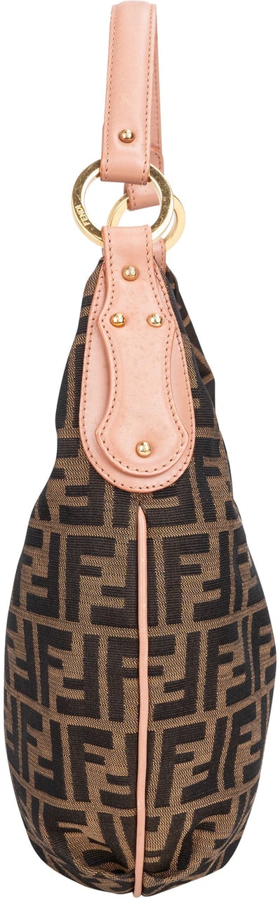 Fendi Fendi FF Monogram Zucca Shoulder Bag Bruin