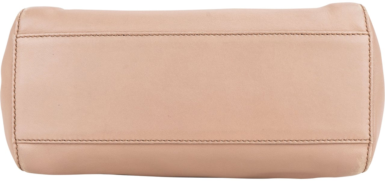 Fendi Fendi Leather Peekaboo Handbag Bruin