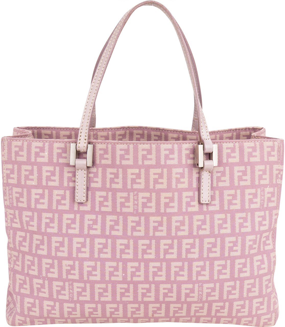 Fendi Fendi FF Monogram Zucca Handbag Paars