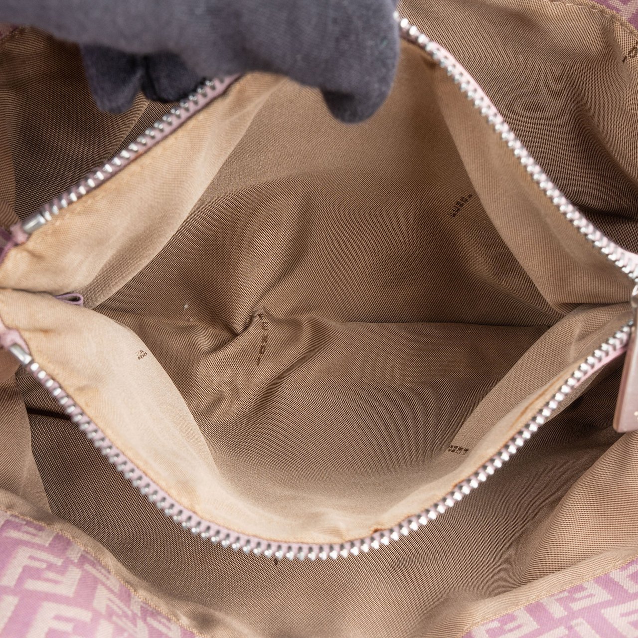 Fendi Fendi FF Monogram Zucca Handbag Paars