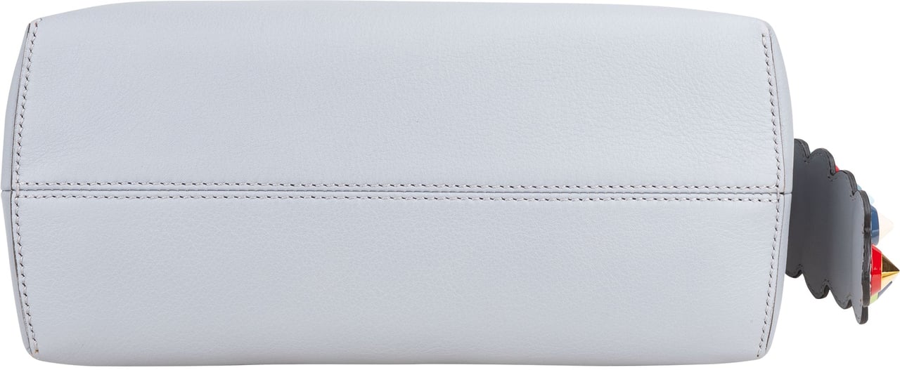 Fendi Fendi Blue Leather Limited Spikes By The Way Handbag Blauw