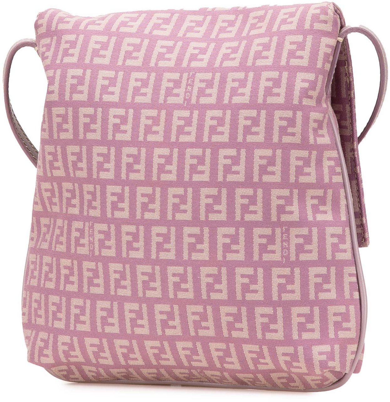Fendi Zucchino Canvas Crossbody Roze