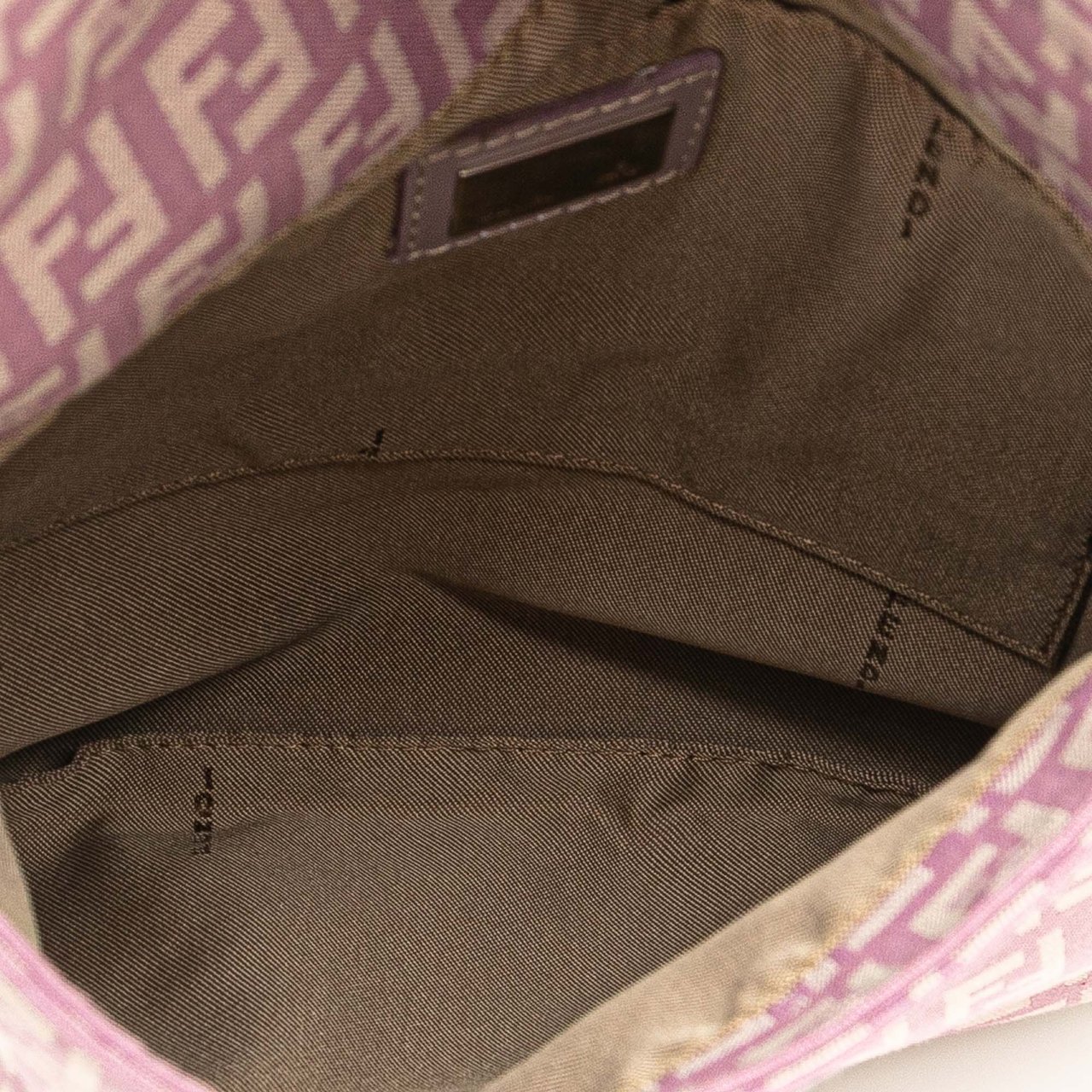 Fendi Zucchino Canvas Crossbody Roze
