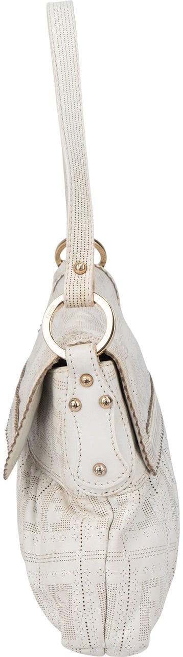 Fendi Fendi Leather Monogram Chef Handbag Wit