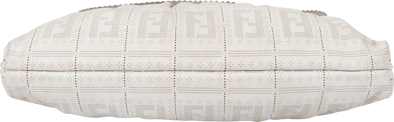 Fendi Fendi Leather Monogram Chef Handbag Wit