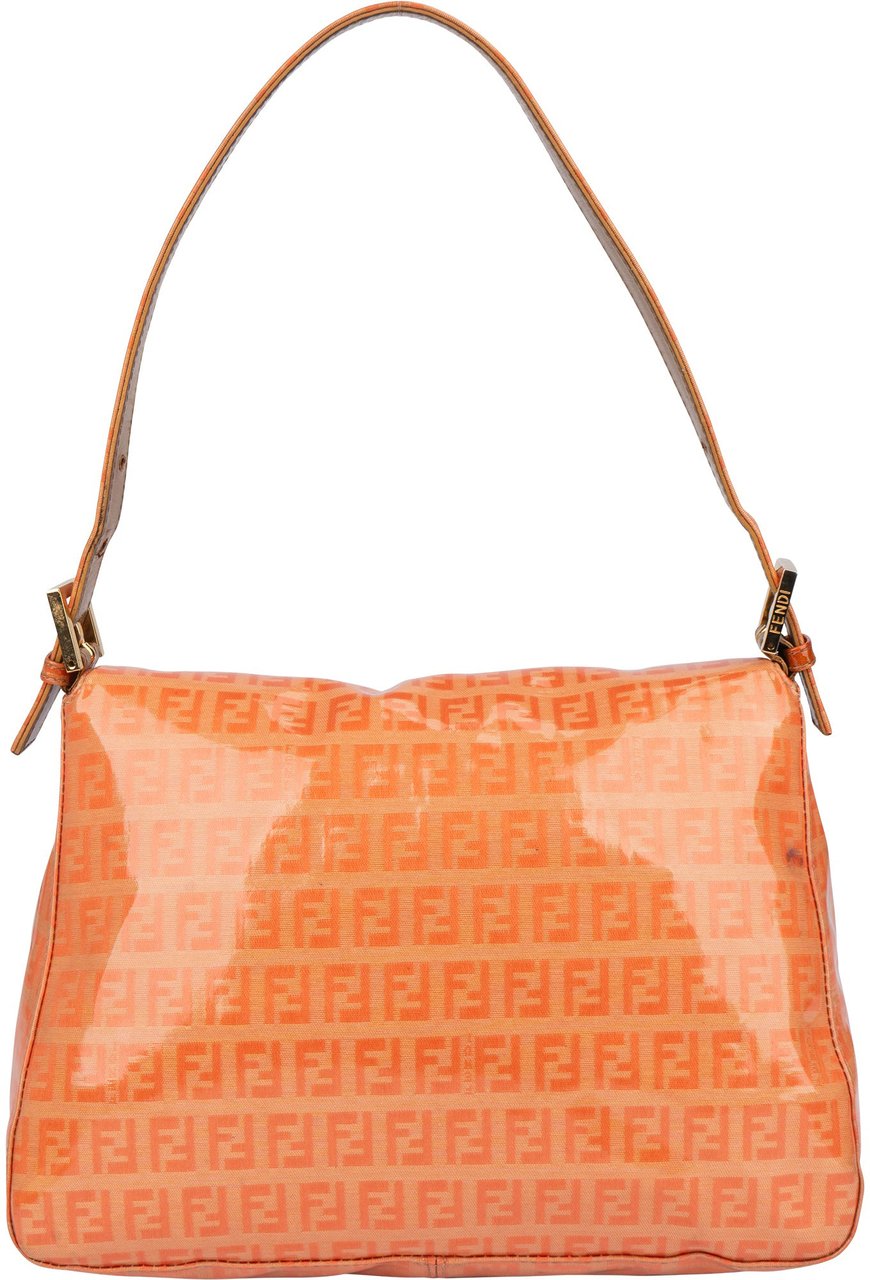 Fendi Fendi FF Monogram Mamma Baguette Handbag Oranje