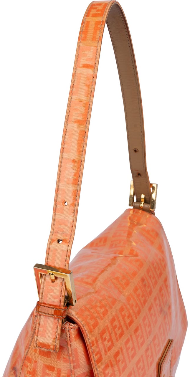 Fendi Fendi FF Monogram Mamma Baguette Handbag Oranje