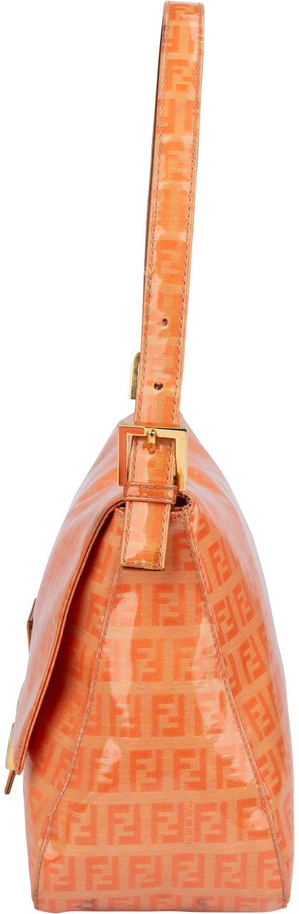 Fendi Fendi FF Monogram Mamma Baguette Handbag Oranje