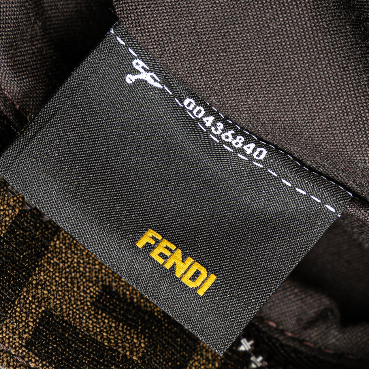 Fendi Zucca Coated Canvas Crossbody Bruin