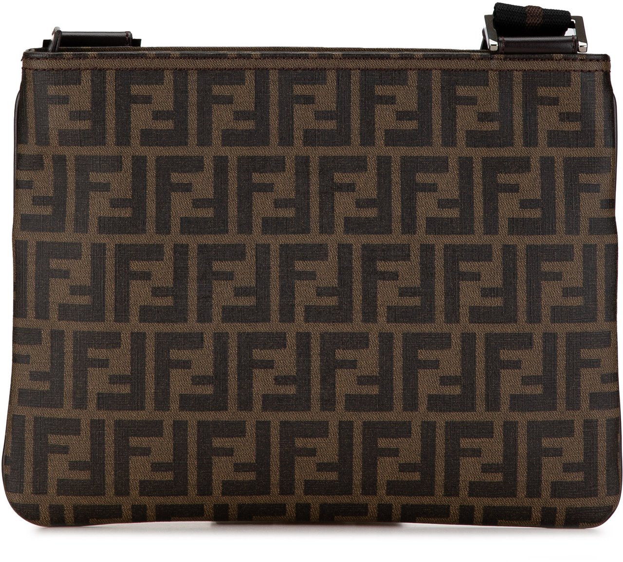 Fendi Zucca Coated Canvas Crossbody Bruin