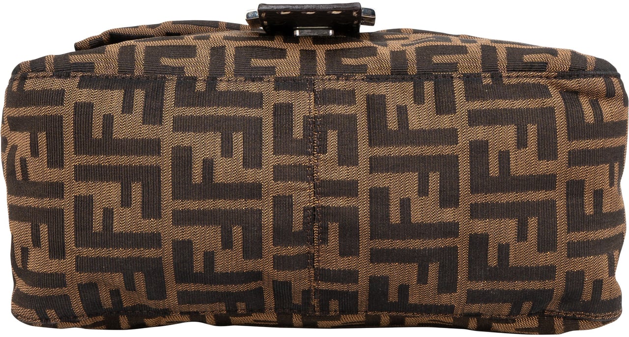 Fendi Fendi FF Monogram Mamma Baguette Handbag Bruin