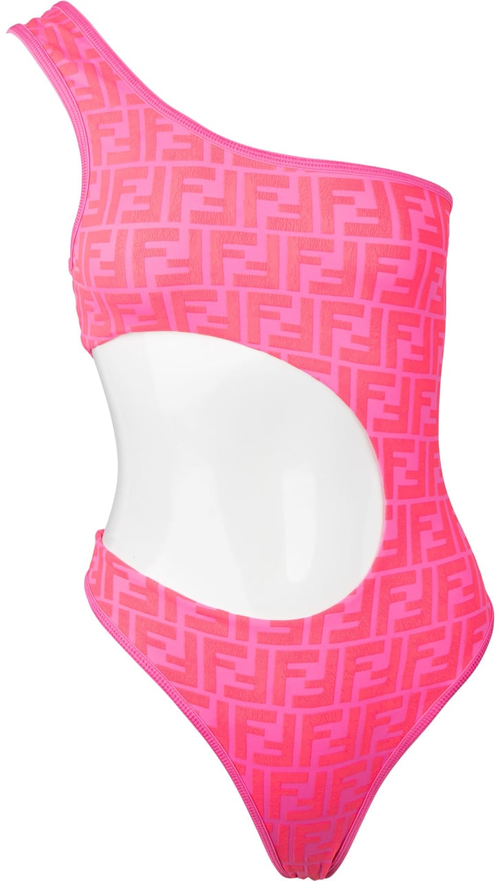 Fendi Fendi x Nicki Minaj FF Monogram Swimsuit (XS / IT 36) Roze