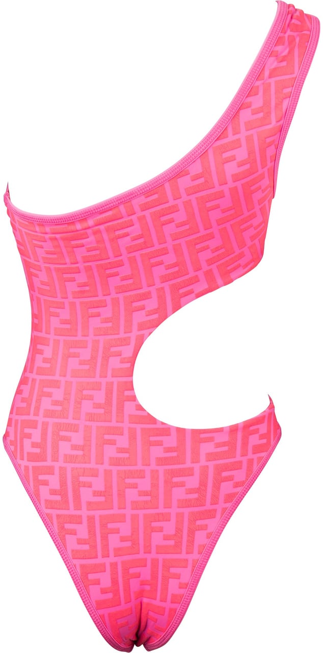 Fendi Fendi x Nicki Minaj FF Monogram Swimsuit (XS / IT 36) Roze