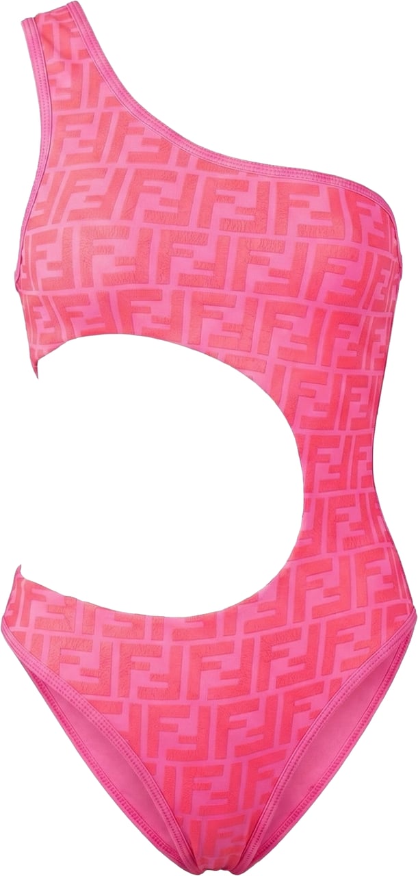Fendi Fendi x Nicki Minaj FF Monogram Swimsuit (XS / IT 36) Roze