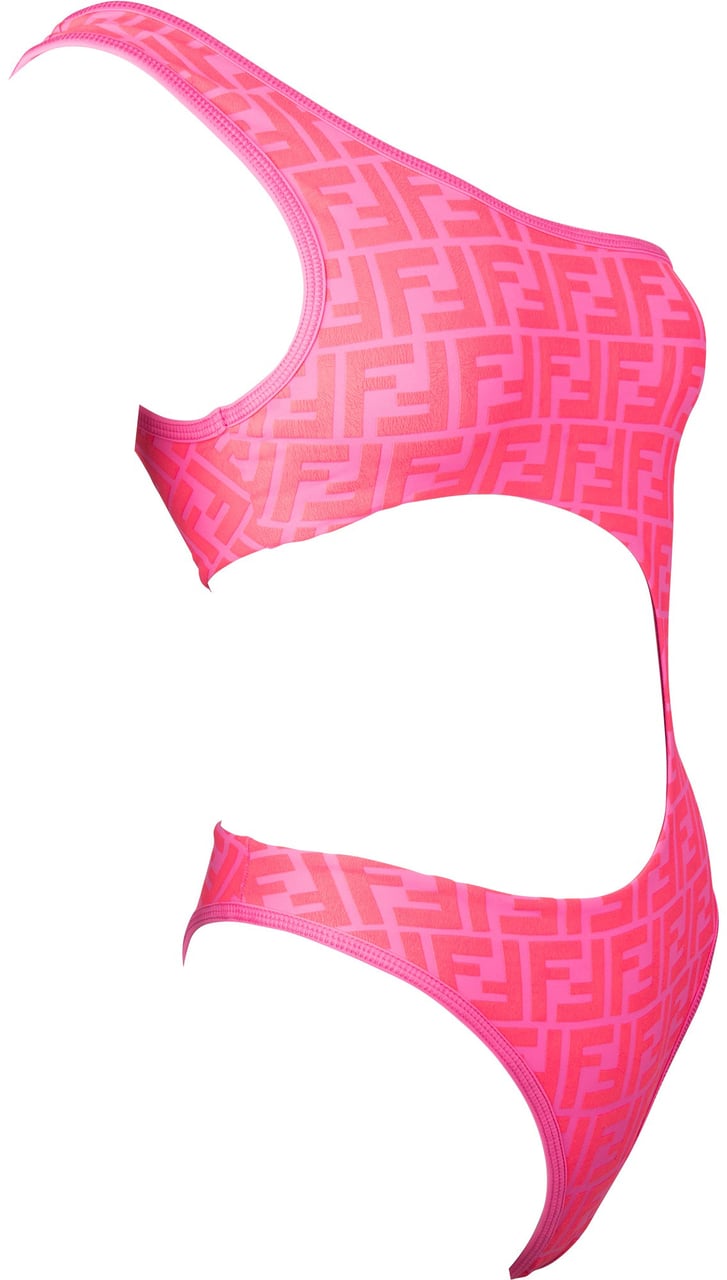 Fendi Fendi x Nicki Minaj FF Monogram Swimsuit (XS / IT 36) Roze