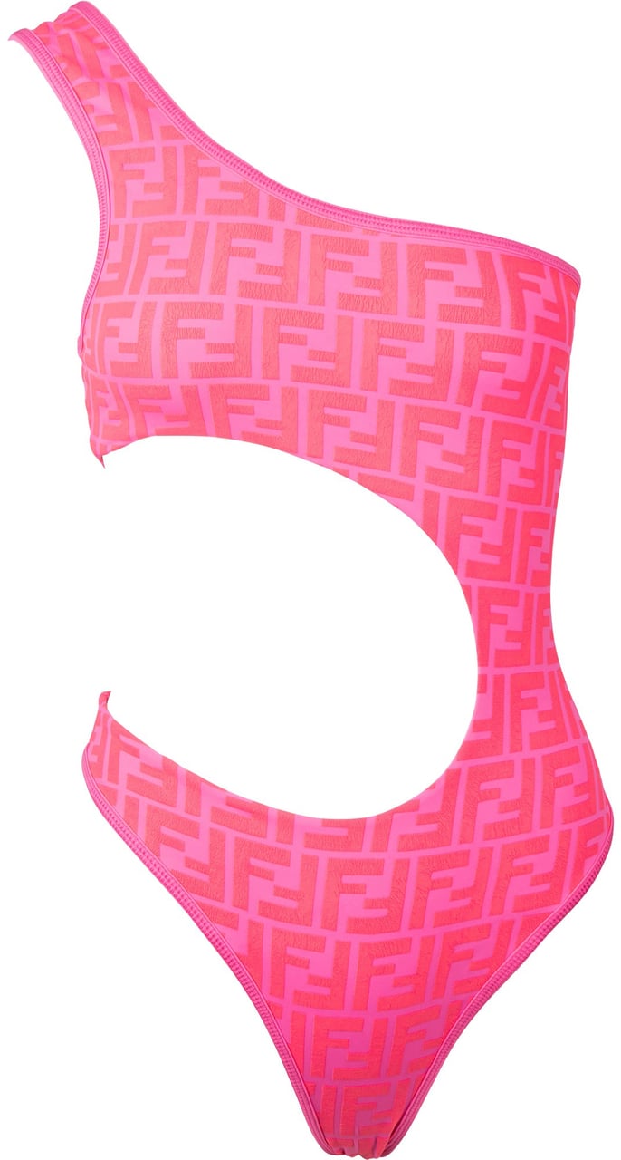 Fendi Fendi x Nicki Minaj FF Monogram Swimsuit (XS / IT 36) Roze