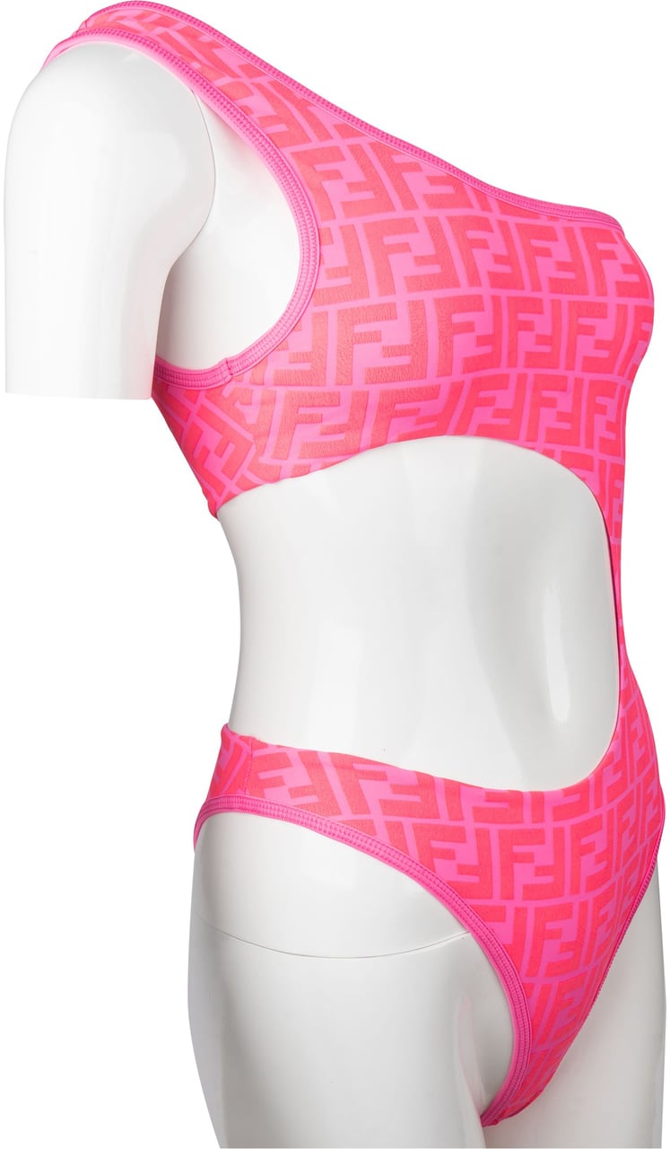 Fendi x Nicki Minaj FF Monogram Swimsuit (XS / IT 36) Roze