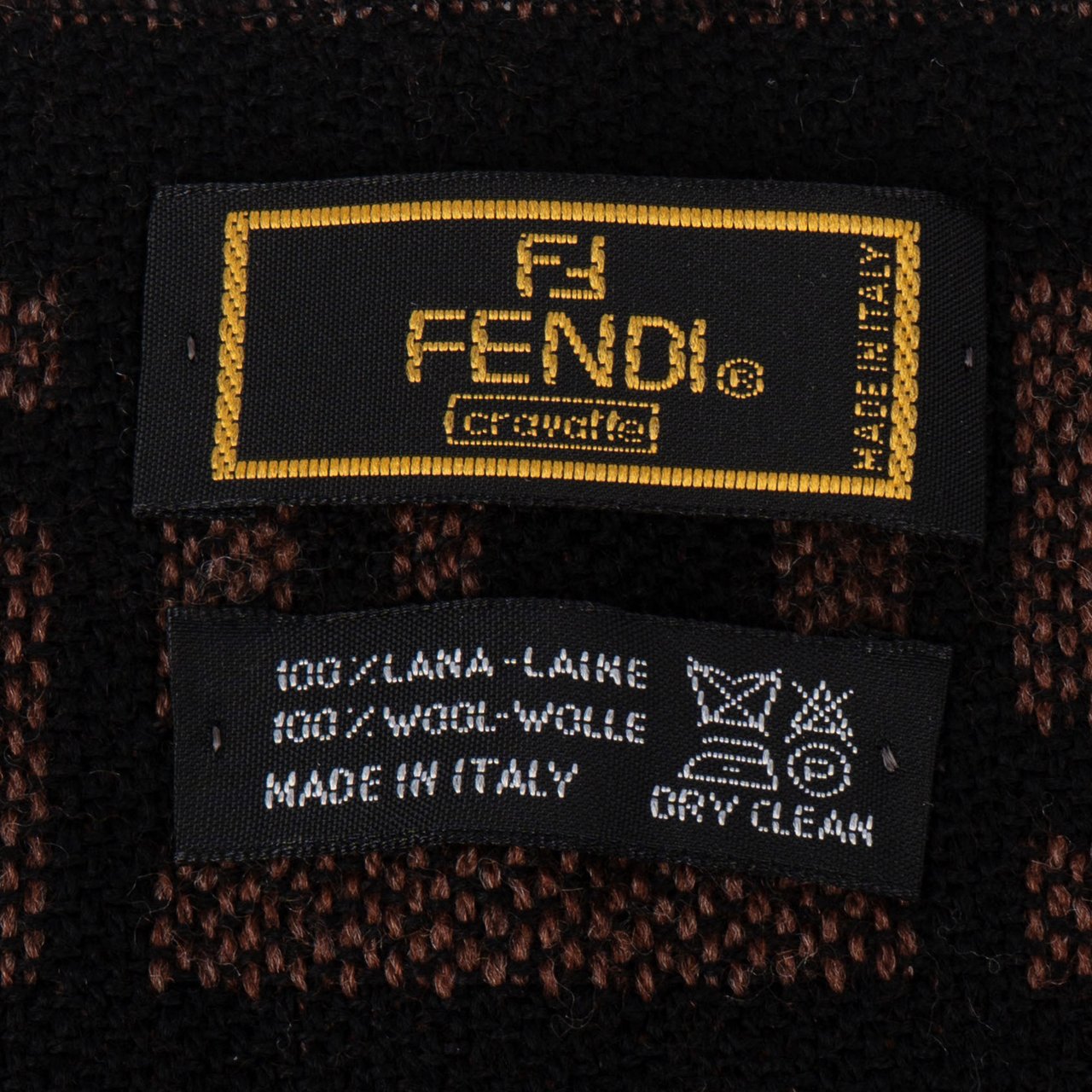 Fendi Fendi FF Monogram Wool Scarf Schal Zwart