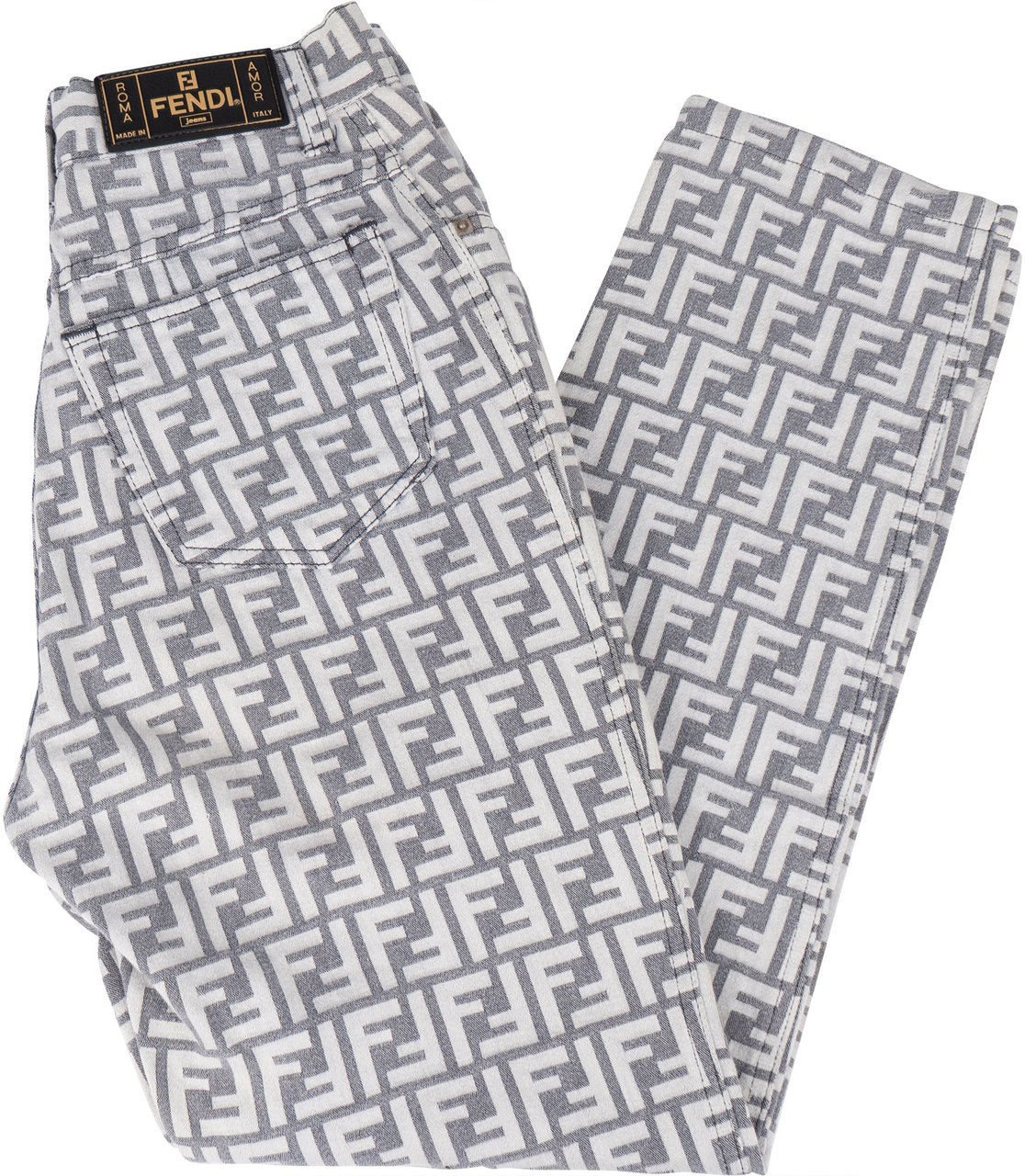 Fendi Fendi FF Monogram Women Pants (IT42 / DE38) Divers