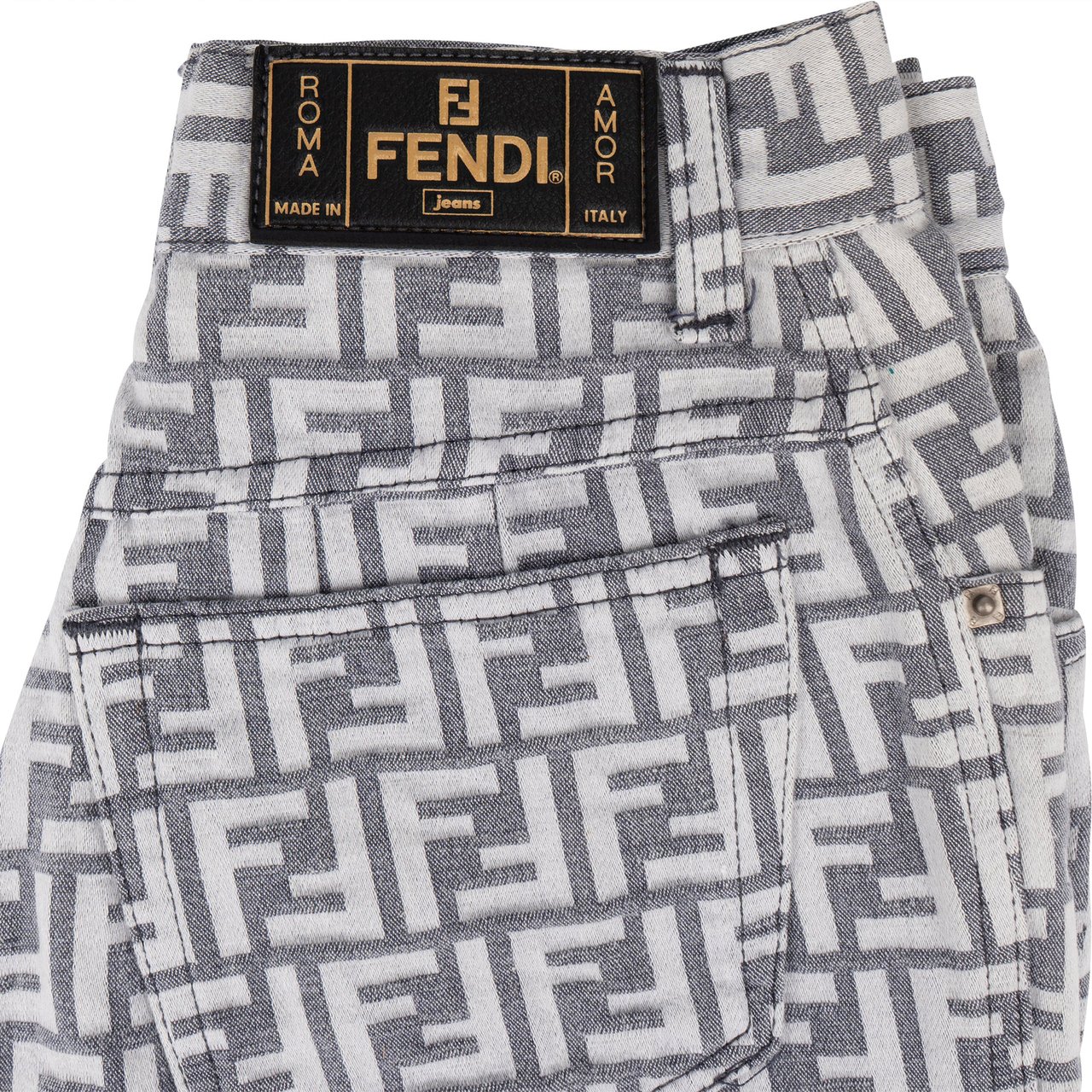 Fendi Fendi FF Monogram Women Pants (IT42 / DE38) Divers