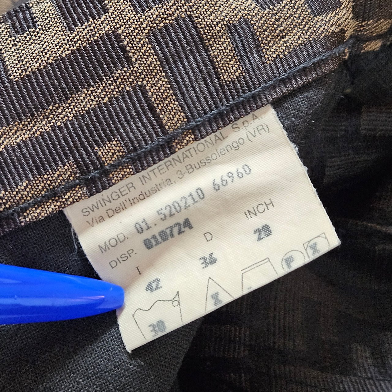 Fendi Fendi FF Monogram Women Jeans Pants (D 36 / IT 41) Bruin