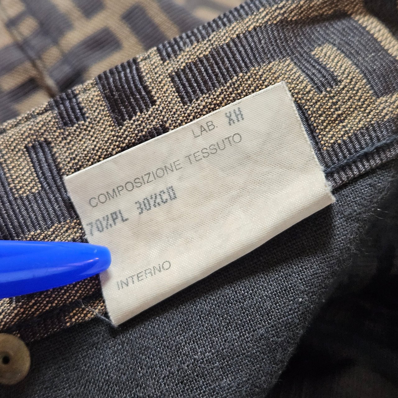 Fendi Fendi FF Monogram Women Jeans Pants (D 36 / IT 41) Bruin