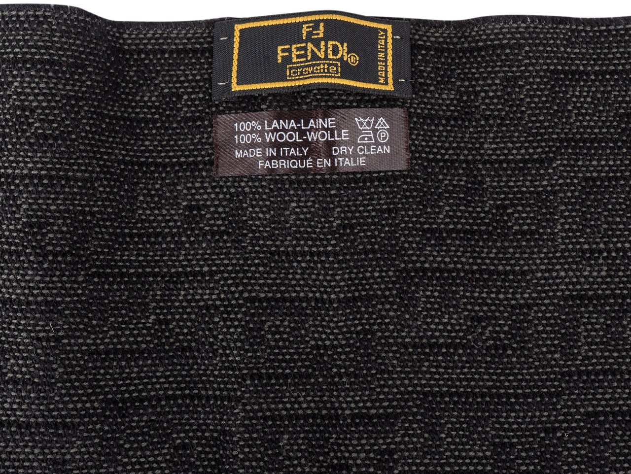 Fendi Fendi FF Monogram Wool Scarf Schal Zwart