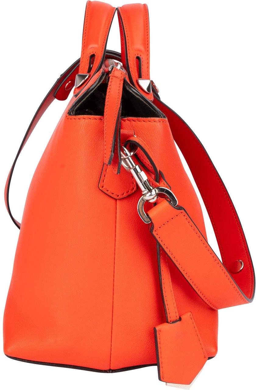Fendi Fendi Coral Leather By The Way Handbag Rood